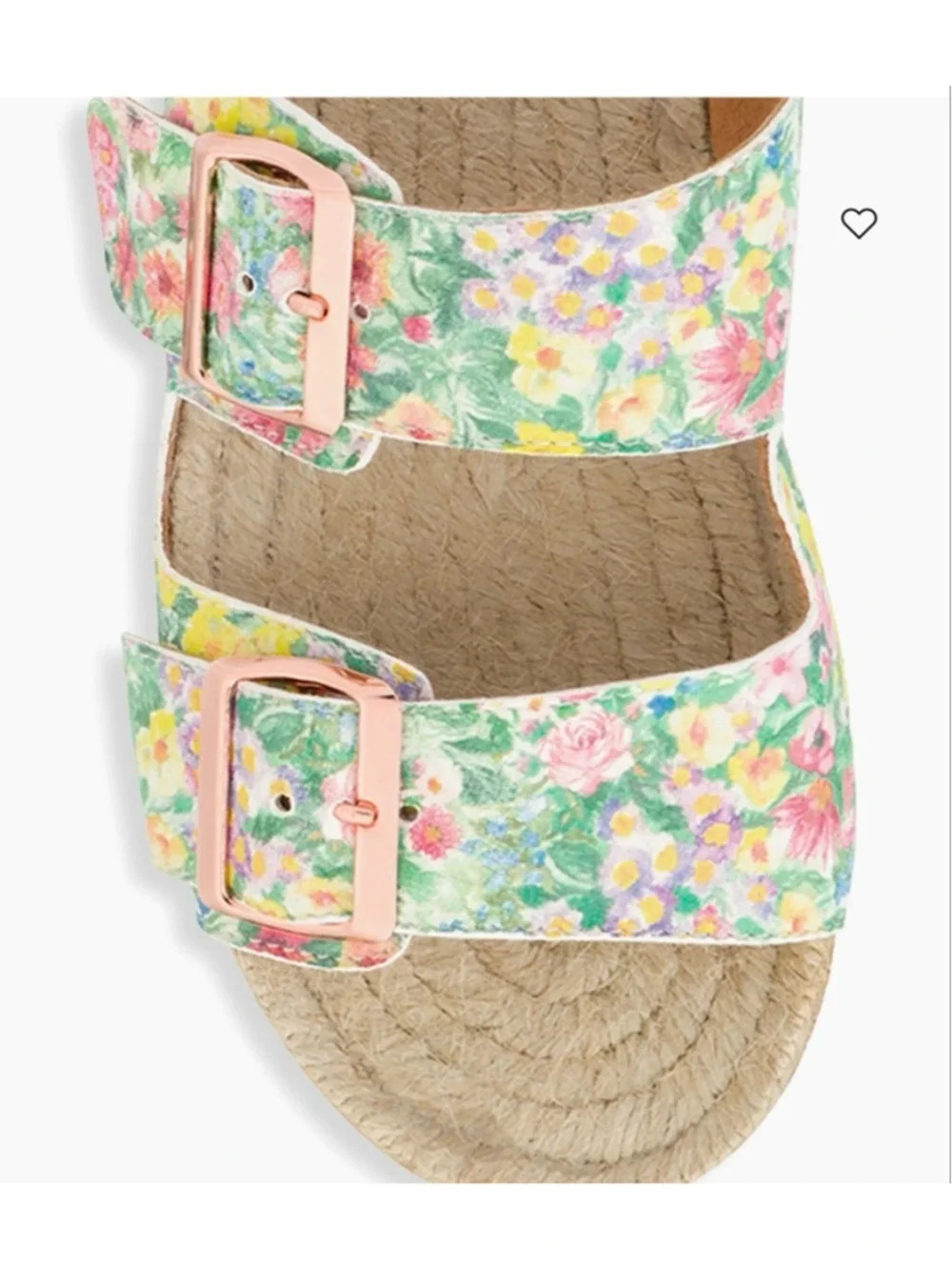 New Women's LoveShackFancy x Manebí Floral Espadrille Sandals 39/9 Green Pink